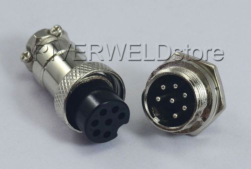7pins socket connector aviation plug 16-7p male+ female metal self locking,1set for sale