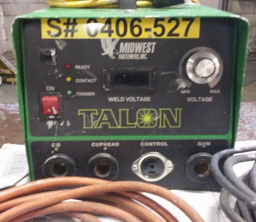 Midwest Talon CD Capacitor Discharge Stud/Pin Welding System 120V Used