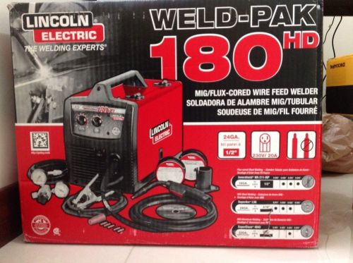 Brand new lincoln electric weld-pak 180hd wire feed welder nib for sale