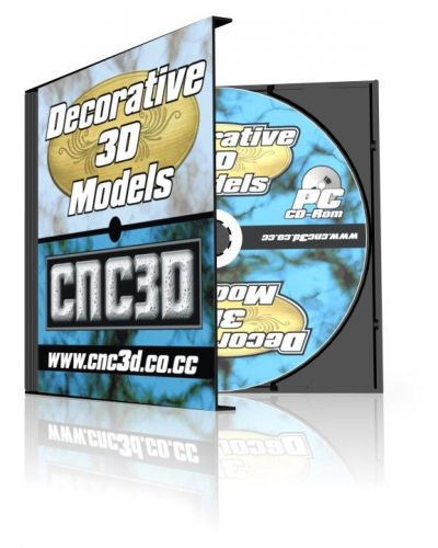 Over 70 decorative 3d cnc models in stl - factory sealed cd-rom dxf / relief for sale
