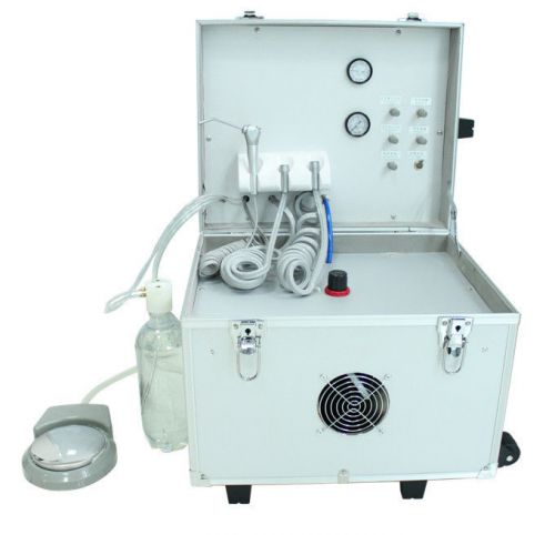 COXO Portable Dental Unit DB-408 with Air Compressor Water Reserved Bottle 2H