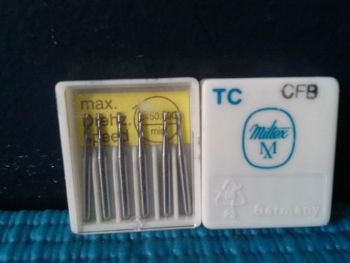Unused (new) Miltex FG 699 dental burs (12 burs)