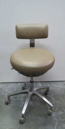 Adec 1600 Adjustable Doctor / Dr Dental Stool A-dec Beige Color