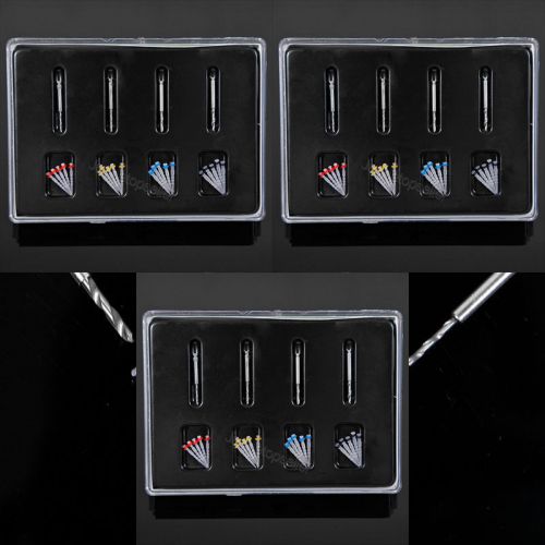 3kit aaa dental fiber resin post screw thread quartz &amp;4-drill sale top 60pcs !! for sale
