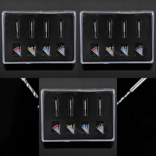 3kit aaa dental fiber resin post screw thread quartz &amp;4-drill sale top 60pcs !! for sale