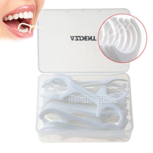 New 50pcs/pack dental oral care oral floss flossers toothpick for sale