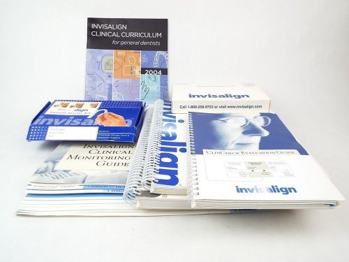 Lot of 5 Invisalign Clinical Dental Instructional Manuals Books &amp; 1 Storage Case