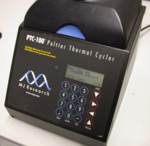 Ptc-100 peltier programmable thermal controller cycler 96-well &amp; hot bonnet lid for sale