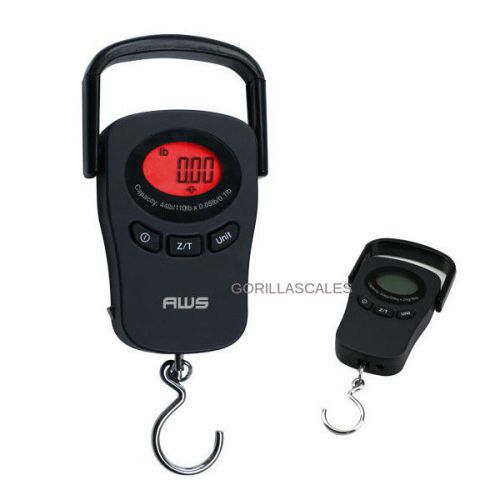 AWS PK-110 Digital Hanging Hook Scale 110lb Max Weight - 1oz Min Dual Range Cell