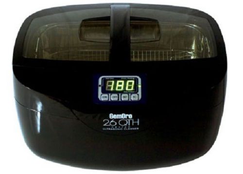 New gemoro 2.6 quart heated ultrasonic jewelry cleaner w/ digital timer for sale