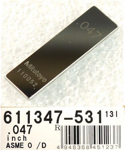 Mitutoyo 611347-531 steel rectangular gauge block (0.047&#034;) for sale