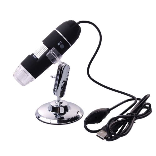 Pro portable 8 led 800x microscope endoscope video camera black laptop w/driver for sale