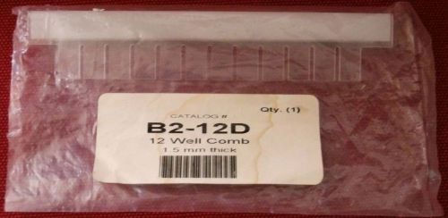 B2-12D 12 Tooth 1.5mm Thick Comb for OWL B2 Mini Gel Electrophoresis System NEW!