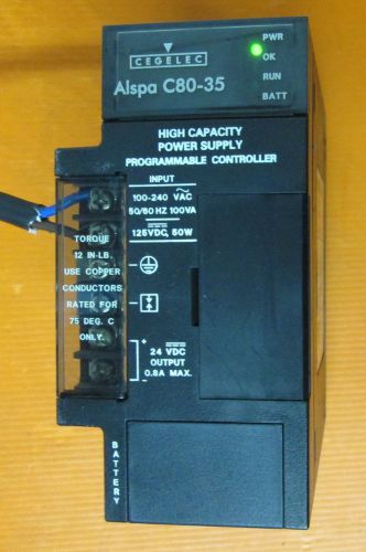 Cegelec alspa c80-35 ce693pwr330b power supply for sale