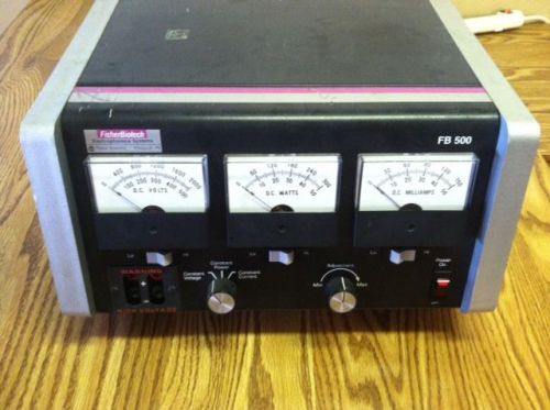 FISHER BIOTECH ELECTRPHORESIS SYSTEMS FB 500 POWER SUPPLY