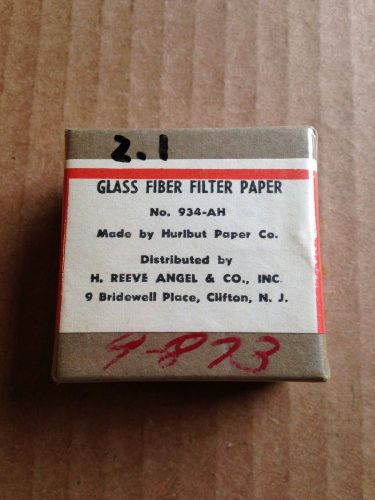 Reeve Angel Hurlbut 934-AH Glass Fiber Filter Paper 2.1cm 100 circles New