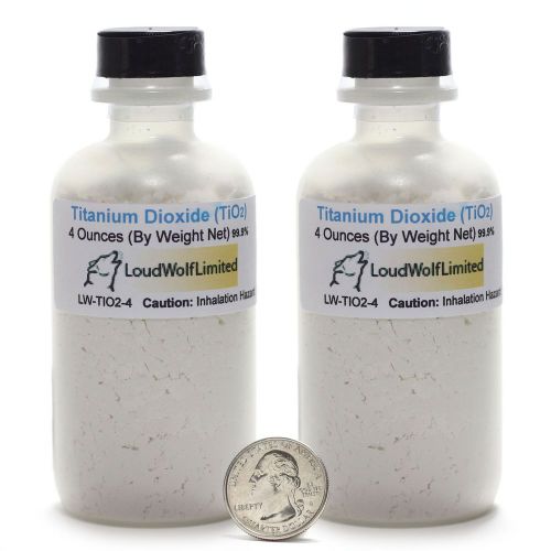 Titanium dioxide / fine powder / 8 ounces / 99.99% pure / ships fast from usa for sale