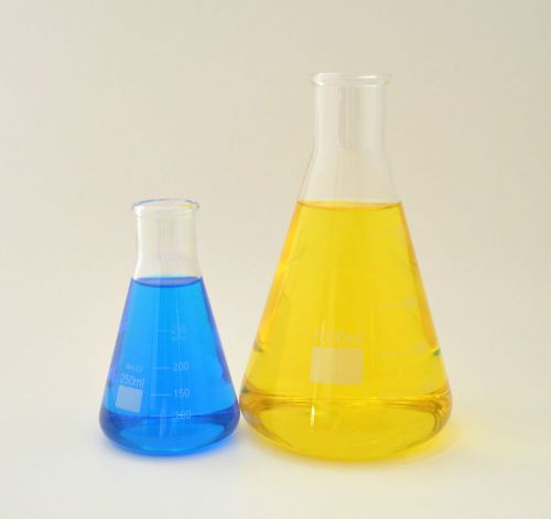 Erlenmeyer Flasks 250mL 1000mL Borosilicate Glass Measuring Lab New