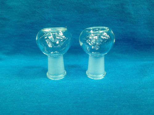 LOT OF 2 BOWLS 14mm Glass On Glass Female Bowl Adapter USA Glass Fast Shipping