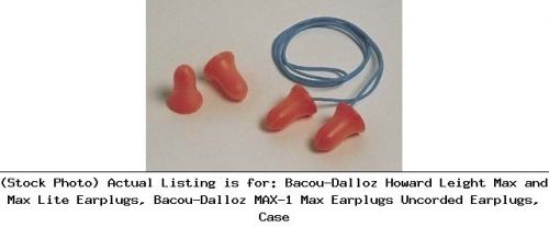 Bacou-dalloz howard leight max and max lite earplugs, bacou-dalloz max-1 max for sale