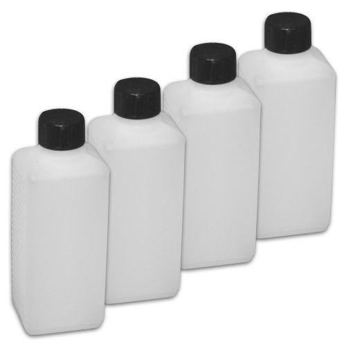 4x empty polyethyene flask 250 ml with screw cap, cream bottle (4x22008) for sale
