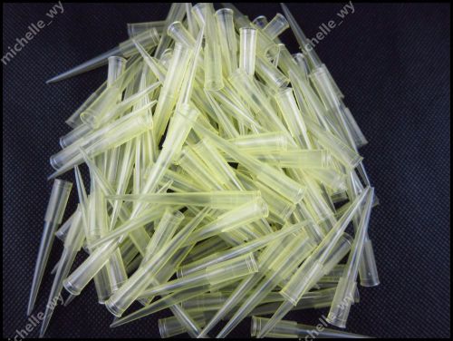 200pcs 200ul Pipette Micro Tips Yellow Lab Supplies
