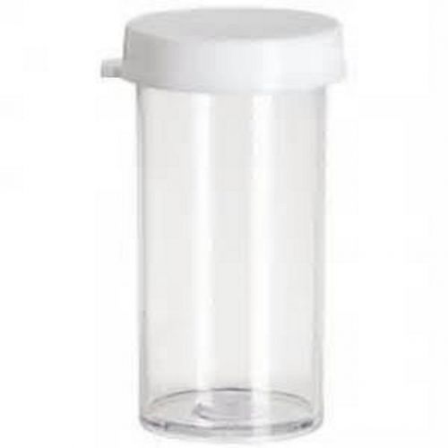 50 crystal clear plastic lab vials 7 dram containers storage caps lids tubes for sale