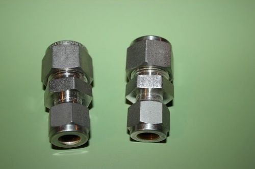 2 New Swagelok 316 SS 1/2&#034; x 7/8&#034; Tube  Coupling SS 316 Lot NEW