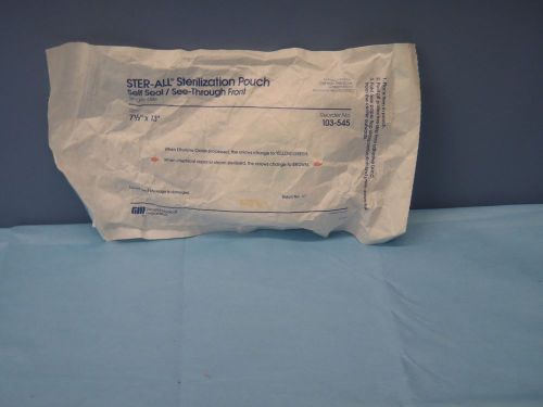 Ster-all sterilization pouch self seal  7.5&#034; x 13&#034; 103-545 for sale