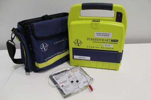 Cardiac Science PowerHeart AED 9210RD-001 Power Heart + Case &amp; Defibrillation
