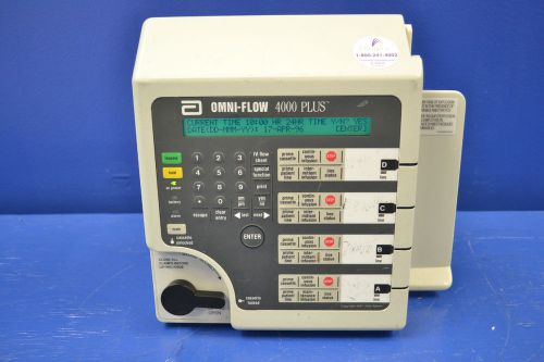 Abbott omni-flow 4000 plus infusion pump (2f) for sale