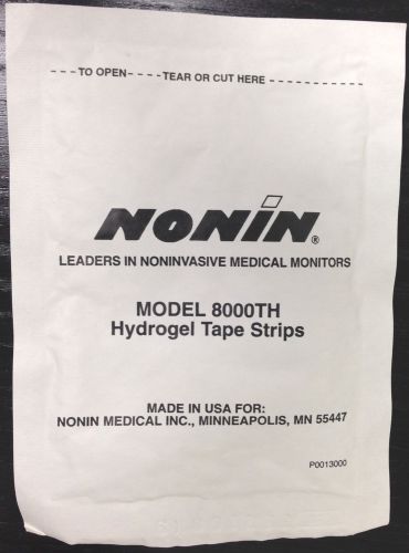 Nonin Hydrogel Tape Strips Model 8000TH