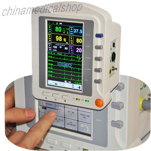 Portable touch screen vital sign patient monitor fashional  7&#034; tft,6 parameters for sale