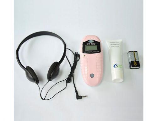 Portable Fetal Doppler Baby Monitors Prenatal Heart Monitors Pink &amp; White &amp; Blue