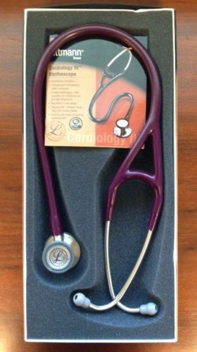 3M Littmann Cardiology III 27&#034; Stethoscope PLUM #3135 New in Box 5 Year Warranty
