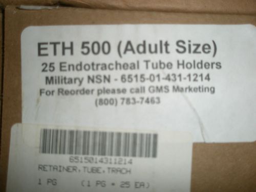 ENDOTRACHEAL TUBE HOLDERS (RETAINERS) ETH 500 ADULT - BOX OF 25