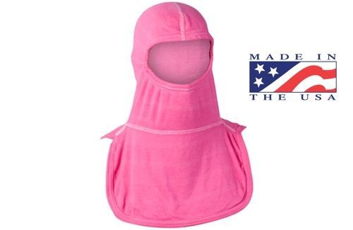 Majestic Nomex Hood, Firefighter, PAC II, 20% Nomex/ 80% Lenzing, 21&#034;, PINK