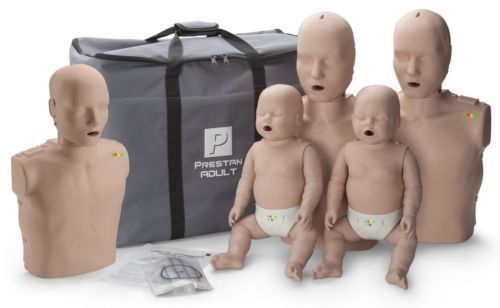 Prestan Family Pack CPR-AED Manikins MEDIUM SKIN PP-FM-500M-MS Mannequins