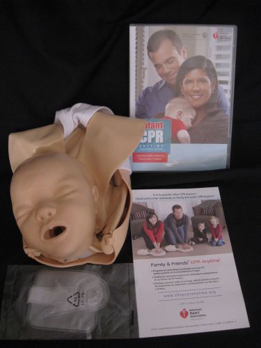 NEW INFANT CPR ANYTIME WITH MINI BABY MANIKIN BILINGUAL DVD 2011 100% Complete