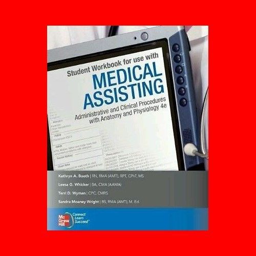 Student work book:medical assisting: administrative clinical procedures:anatomy for sale