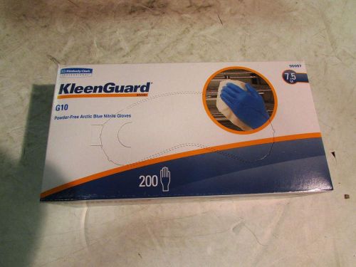 Lot of (9) Kleen Guard 200PK Nitrile Glove PF Medium Artic Blue 90097
