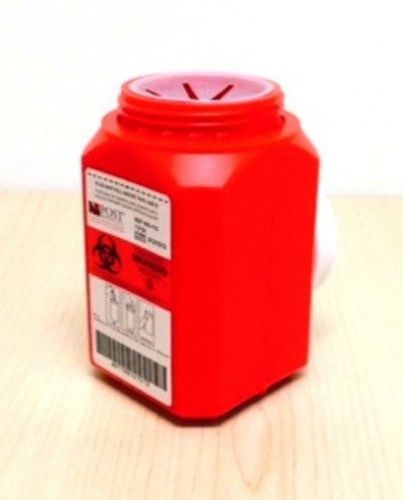 1.0 quart sharps container with locking screw cap 1 case/24 each for sale