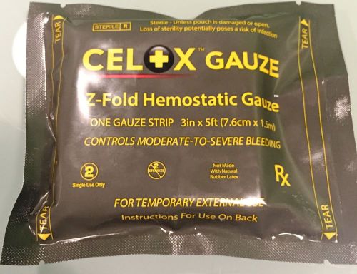 Celox Z-Fold Gauze Stop Bleeding Fast IFAK EMT Trauma Bandage First Aid Military