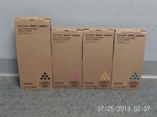 New Genuine Ricoh Print Cartridges type C700EX CYMK