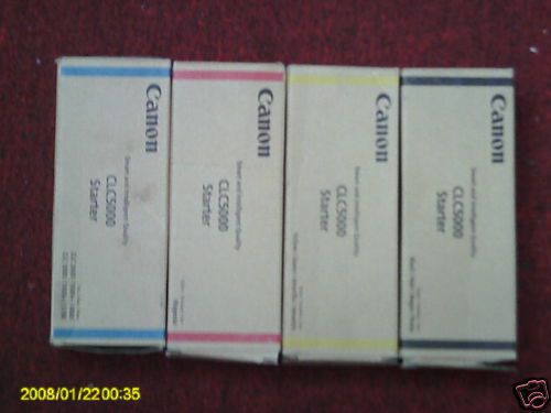 GENUINE SET 4 CANON CLC 5000 3900 STARTER DEVELOPER FACTORY SEALED