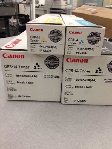 GENUINE CANON GPR-14 TONER COLOR IMAGERUNNER C6800/C6870/C5800/C5870