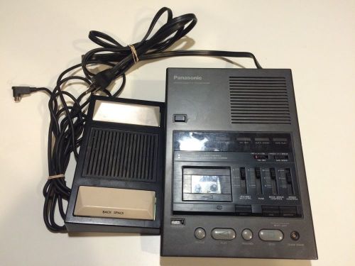 Panasonic Microcassette Transcriber RR970 Foot Pedal Earphones Parts or Repair