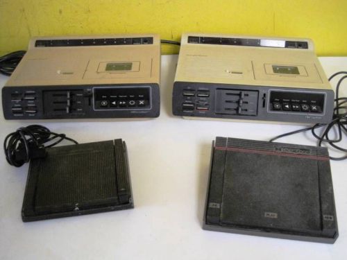Lot of 2 3800 thought master dictaphone pedals dictating machine voice recording for sale