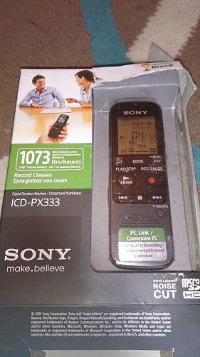 Sony icdpx333.ce7 4gb px series mp3 digital voice ic recorder for sale