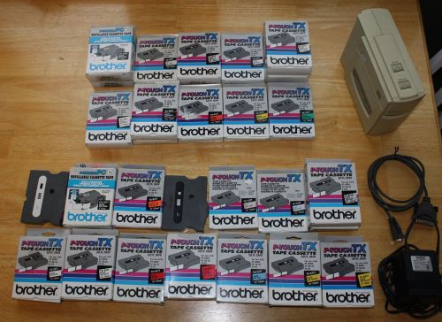 Brother p-touch pc label maker and 28 tapes for sale